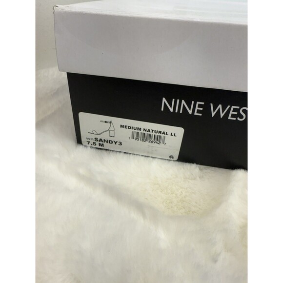 NINE WEST WOMEN SHOES SIZE 7.5 M  PRUCE ANKLE STRAP BLOCK HEEL SANDALS - Picture 14 of 15